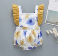Flutter Sleeve Flower Romper