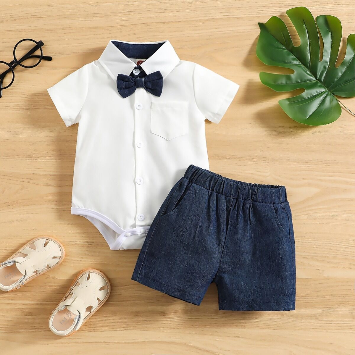 Baby Bow 2 Piece Suit Set