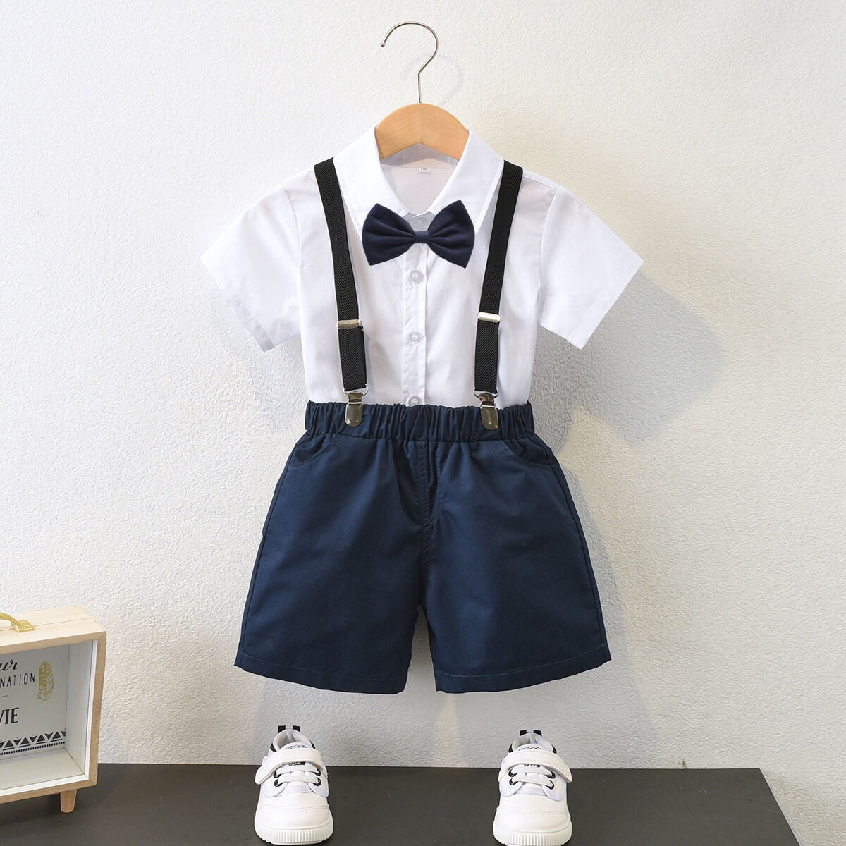 Baby Bow Dark Blue 3 Piece Set