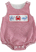 Ocean Friends Smocked Romper