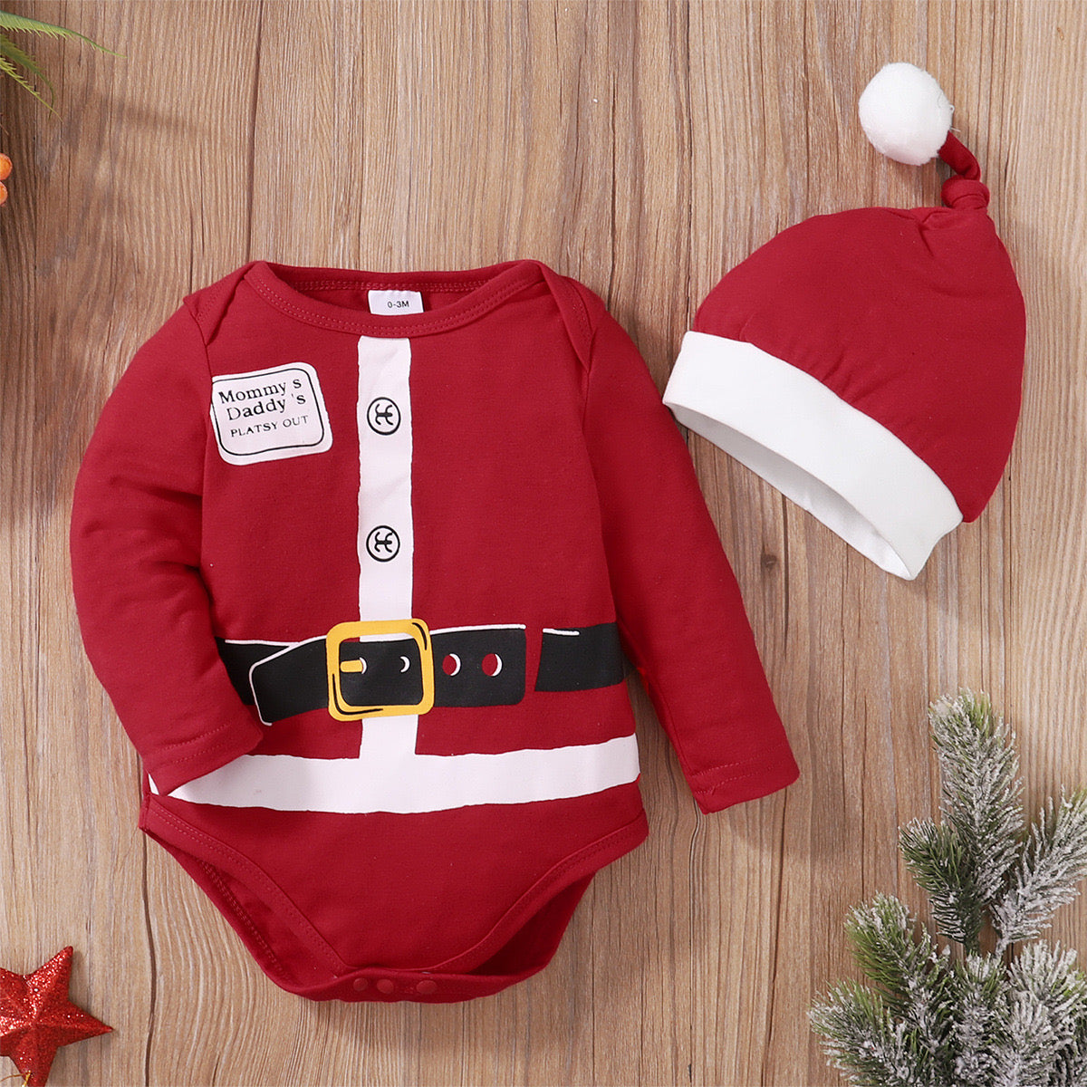 Santas onesie Set